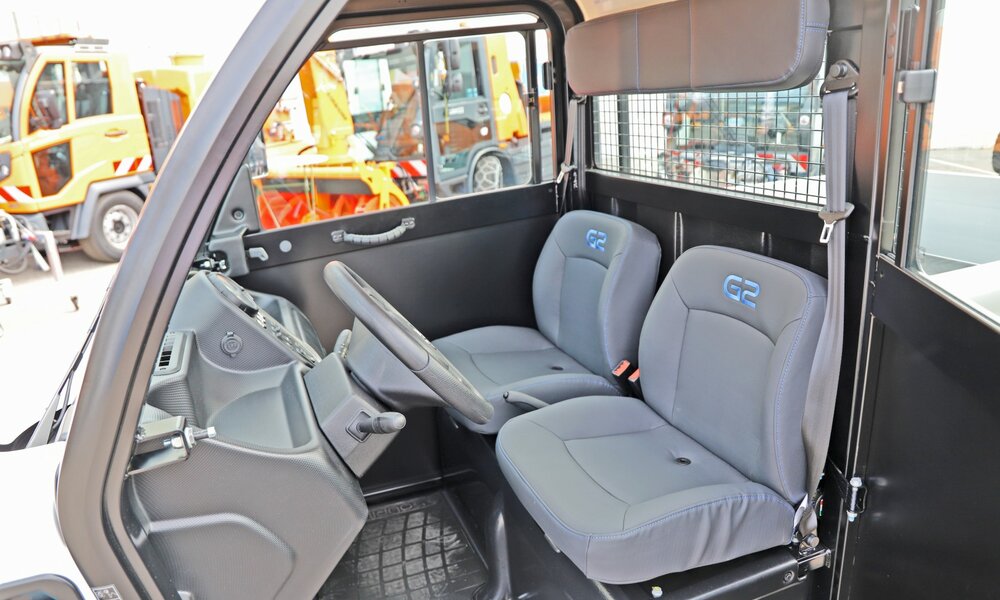 Kabine Elektrotransporter Goupil G2 Innenansicht der Kabine vom Elektrotransporter Goupil G2 von Stangl